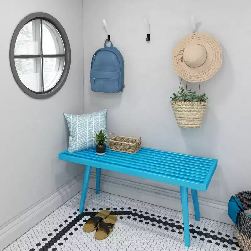 Banc d'entrée Plank+Beam, banc en bois massif pour chambre à coucher, couloir, porche, 105 cm