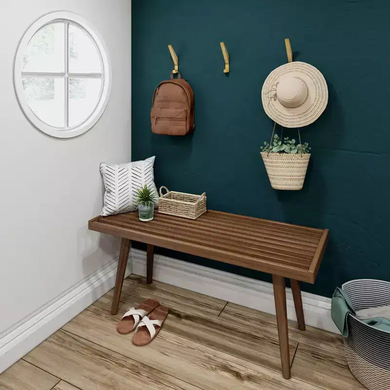 Banc d'entrée Plank+Beam, banc en bois massif pour chambre à coucher, couloir, porche, 105 cm