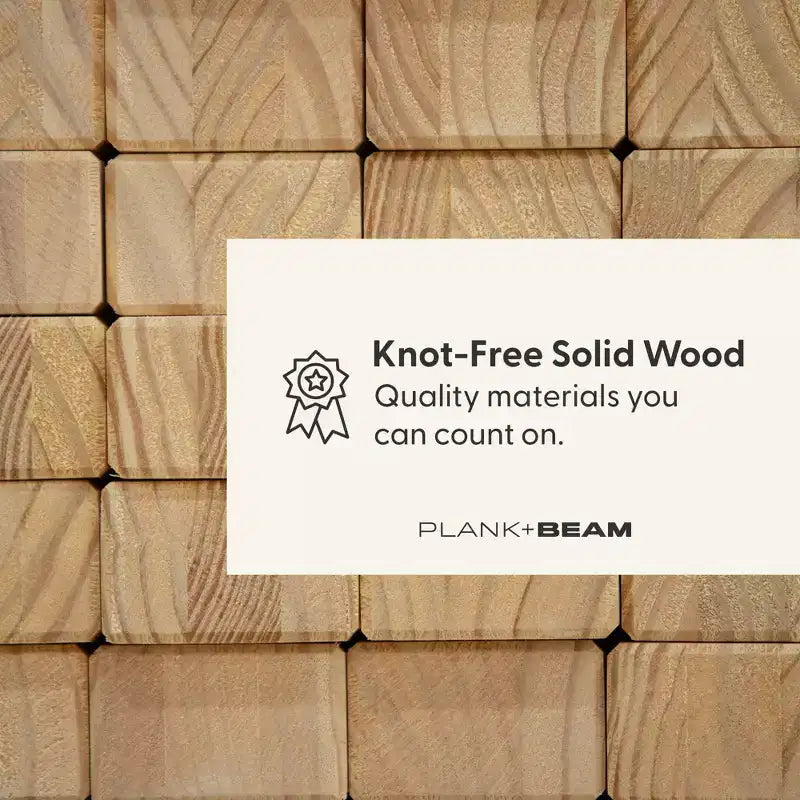 Banc d'entrée Plank+Beam, banc en bois massif pour chambre à coucher, couloir, porche, 105 cm
