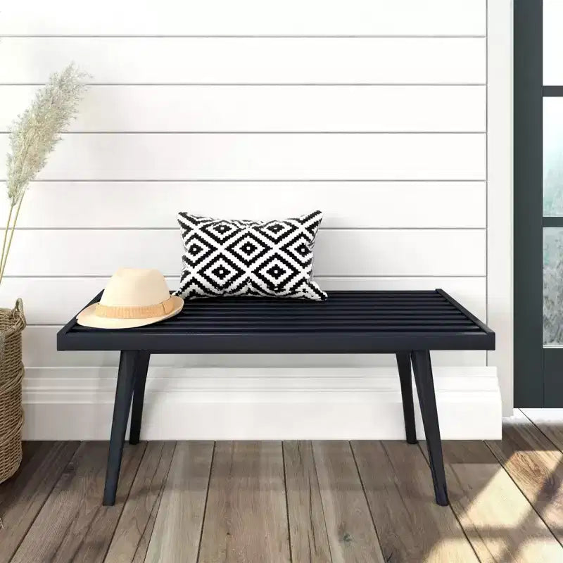 Banc d'entrée Plank+Beam, banc en bois massif pour chambre à coucher, couloir, porche, 105 cm