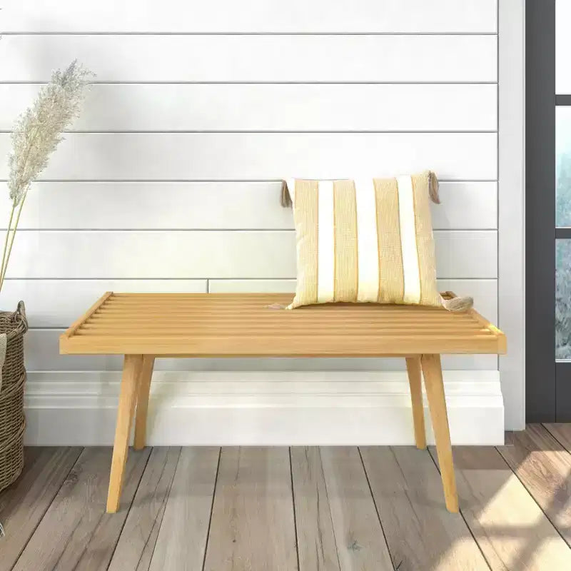 Banc d'entrée Plank+Beam, banc en bois massif pour chambre à coucher, couloir, porche, 105 cm