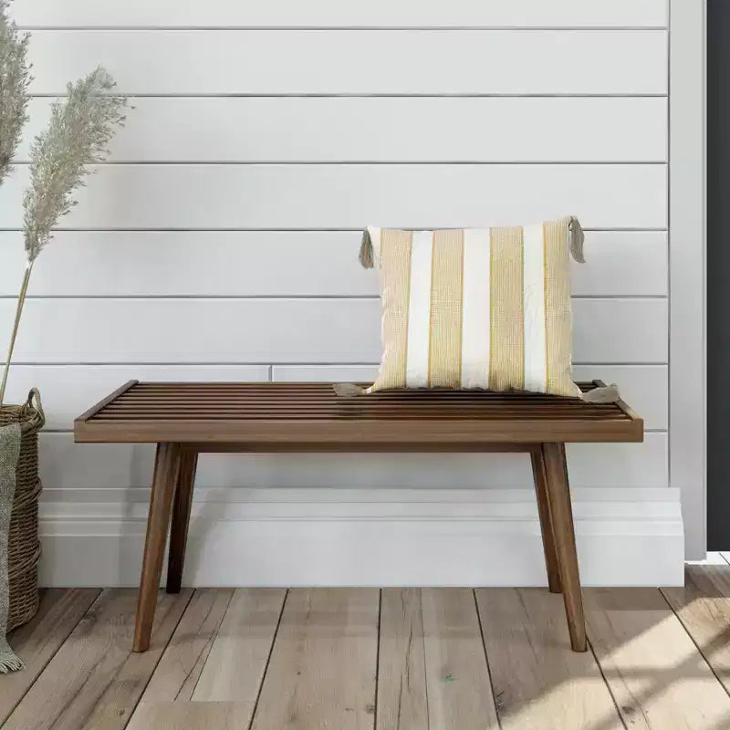 Banc d'entrée Plank+Beam, banc en bois massif pour chambre à coucher, couloir, porche, 105 cm