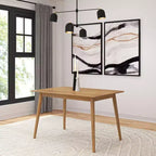 Table de salle à manger moderne du milieu du siècle Plank+Beam 48, table de cuisine et de salle à manger en bois massif pour 4 personnes