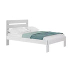 Cadre de lit double Plank+Beam Farmhouse avec tête de lit en planches, lit plateforme en bois massif
