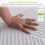 Matelas en mousse à mémoire de forme mi-ferme respirant Wuleitex 12 pouces