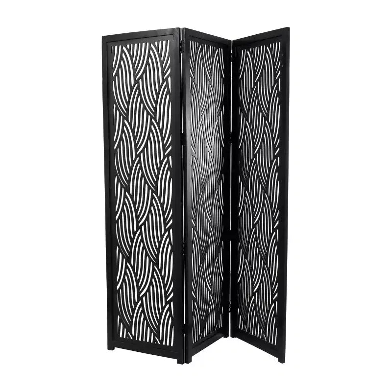 Paravent Olivia & May en bois à 3 panneaux