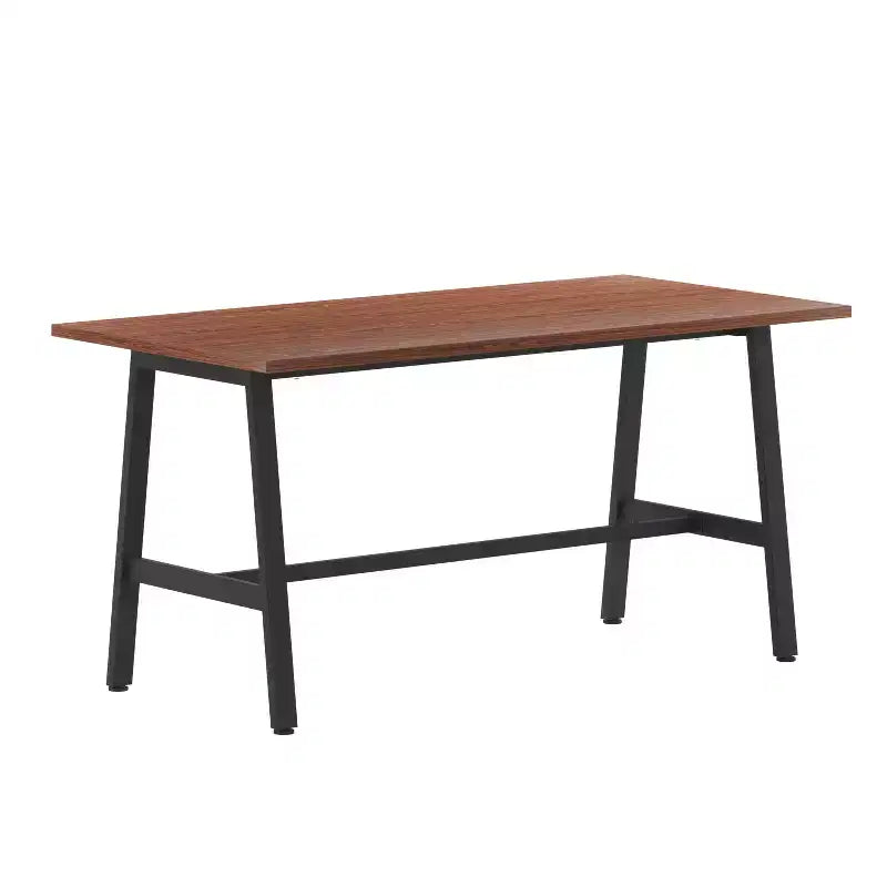 Table de salle à manger ou de jeu Emma et Oliver 60x30 avec plateau stratifié double face et piètement en acier robuste en forme de A