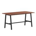 Table de salle à manger ou de jeu Emma et Oliver 60x30 avec plateau stratifié double face et piètement en acier robuste en forme de A