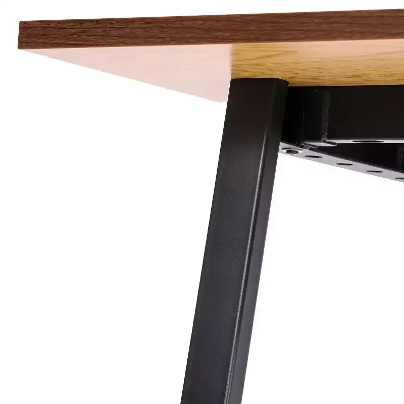 Table de salle à manger ou de jeu Emma et Oliver 60x30 avec plateau stratifié double face et piètement en acier robuste en forme de A