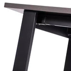 Table de salle à manger ou de jeu Emma et Oliver 60x30 avec plateau stratifié double face et piètement en acier robuste en forme de A