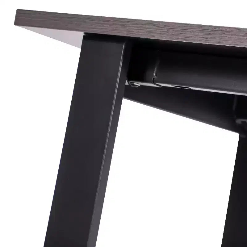 Table de salle à manger ou de jeu Emma et Oliver 60x30 avec plateau stratifié double face et piètement en acier robuste en forme de A