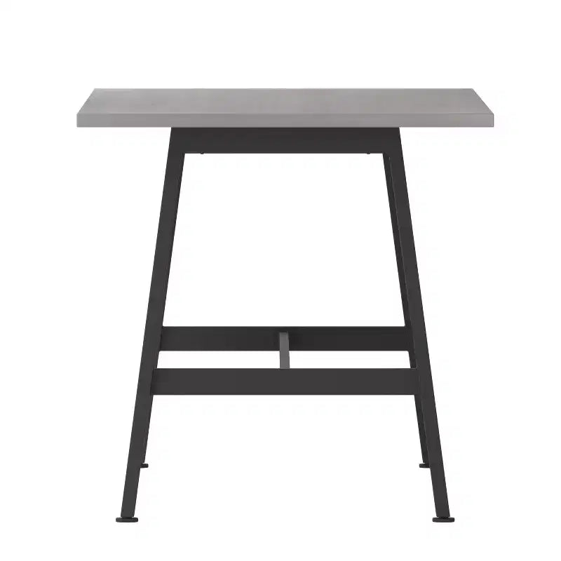 Table de salle à manger ou de jeu Emma et Oliver 60x30 avec plateau stratifié double face et piètement en acier robuste en forme de A