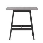 Table de salle à manger ou de jeu Emma et Oliver 60x30 avec plateau stratifié double face et piètement en acier robuste en forme de A