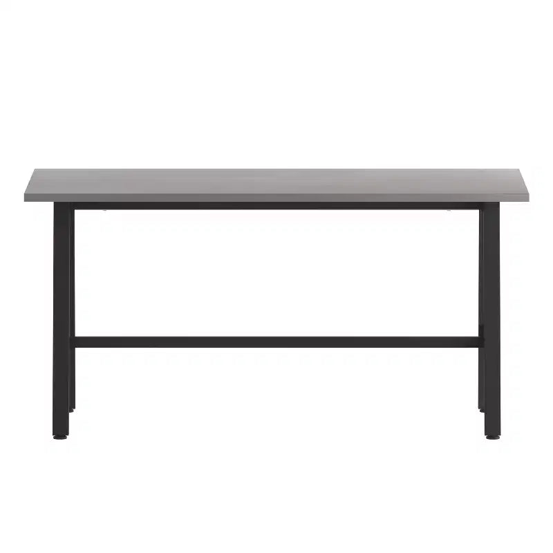 Table de salle à manger ou de jeu Emma et Oliver 60x30 avec plateau stratifié double face et piètement en acier robuste en forme de A