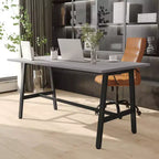 Table de salle à manger ou de jeu Emma et Oliver 60x30 avec plateau stratifié double face et piètement en acier robuste en forme de A