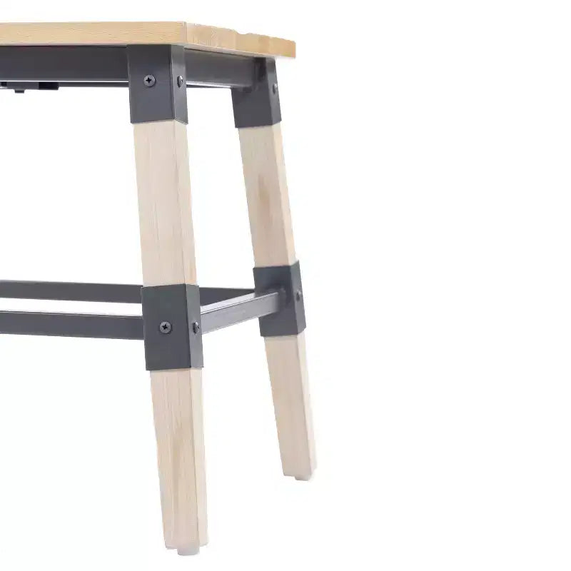 Chaises de salle à manger Merrick Lane avec supports en acier et repose-pieds - Lot de 2