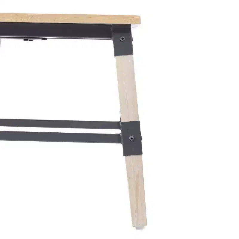 Chaises de salle à manger Merrick Lane avec supports en acier et repose-pieds - Lot de 2