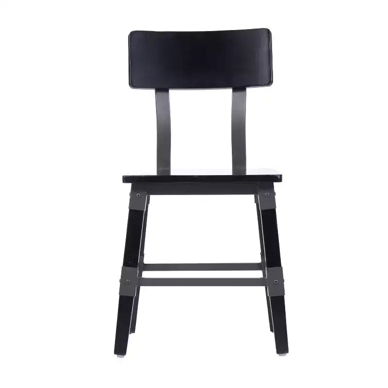 Chaises de salle à manger Merrick Lane avec supports en acier et repose-pieds - Lot de 2