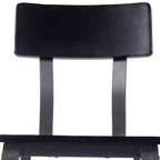 Chaises de salle à manger Merrick Lane avec supports en acier et repose-pieds - Lot de 2