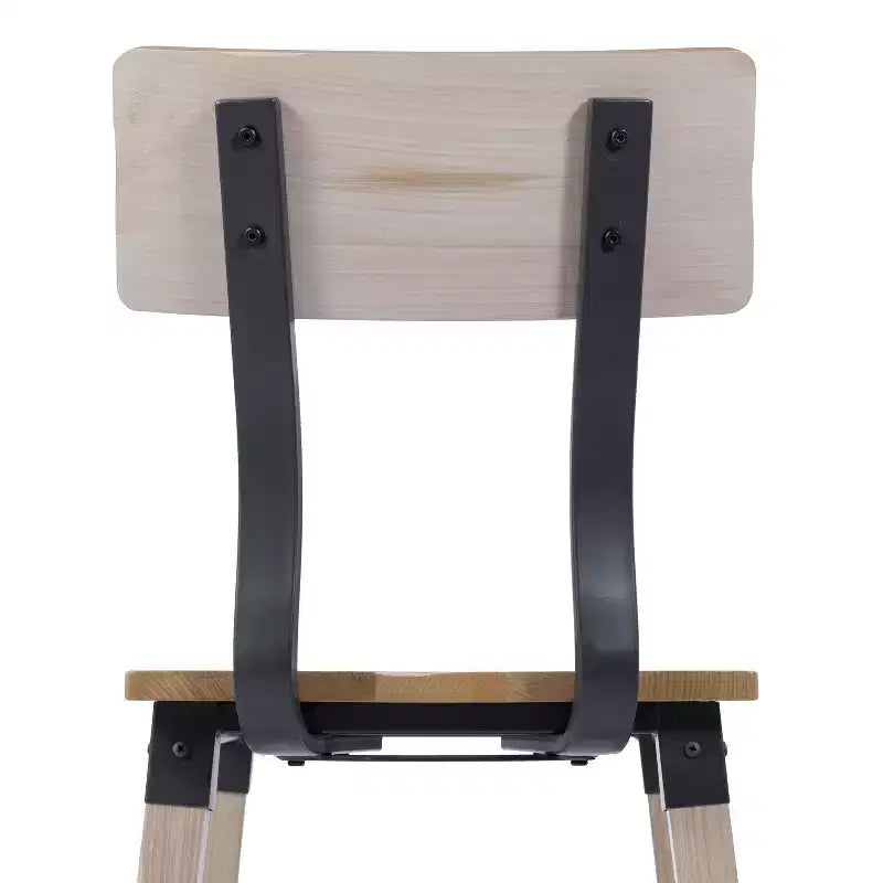 Chaises de salle à manger Merrick Lane avec supports en acier et repose-pieds - Lot de 2