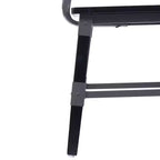 Chaises de salle à manger Merrick Lane avec supports en acier et repose-pieds - Lot de 4