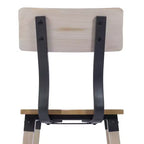 Chaises de salle à manger Merrick Lane avec supports en acier et repose-pieds - Lot de 4