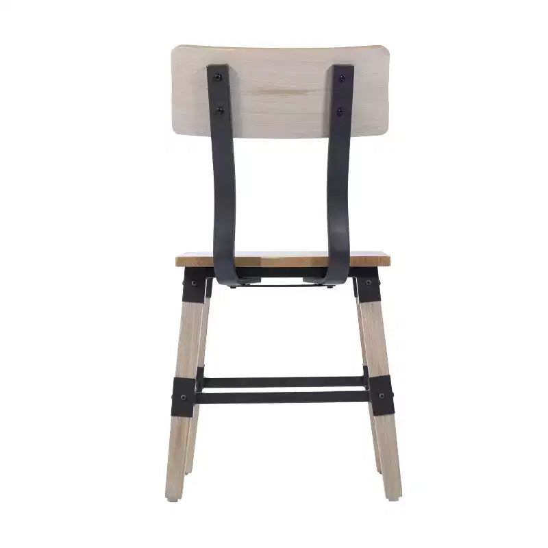 Chaises de salle à manger Merrick Lane avec supports en acier et repose-pieds - Lot de 4
