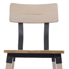 Chaises de salle à manger Merrick Lane avec supports en acier et repose-pieds - Lot de 4