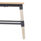 Chaises de salle à manger Merrick Lane avec supports en acier et repose-pieds - Lot de 4