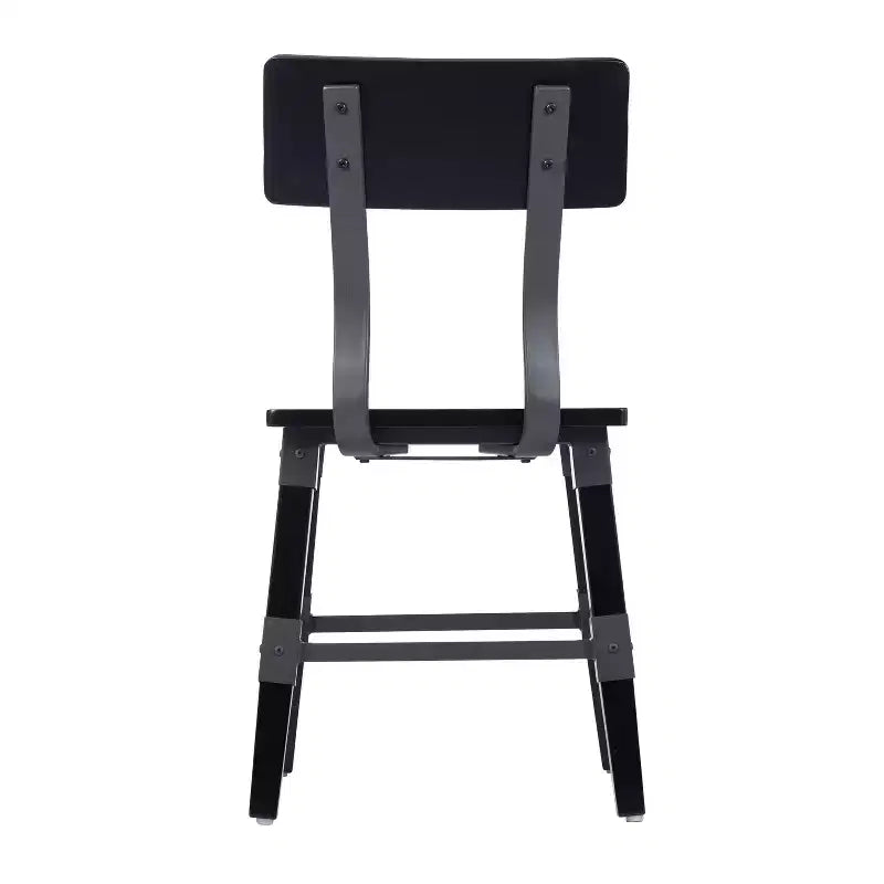 Chaises de salle à manger Merrick Lane avec supports en acier et repose-pieds - Lot de 4