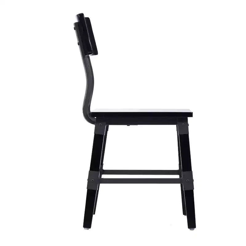 Chaises de salle à manger Merrick Lane avec supports en acier et repose-pieds - Lot de 4