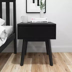 Table de chevet en bois massif Plank+Beam avec tiroir de rangement, petite table d'appoint moderne