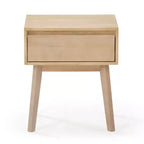 Table de chevet en bois massif Plank+Beam avec tiroir de rangement, petite table d'appoint moderne