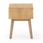 Table de chevet en bois massif Plank+Beam avec tiroir de rangement, petite table d'appoint moderne
