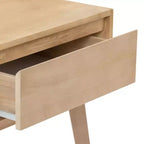 Table de chevet en bois massif Plank+Beam avec tiroir de rangement, petite table d'appoint moderne