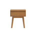Table de chevet en bois massif Plank+Beam avec tiroir de rangement, petite table d'appoint moderne