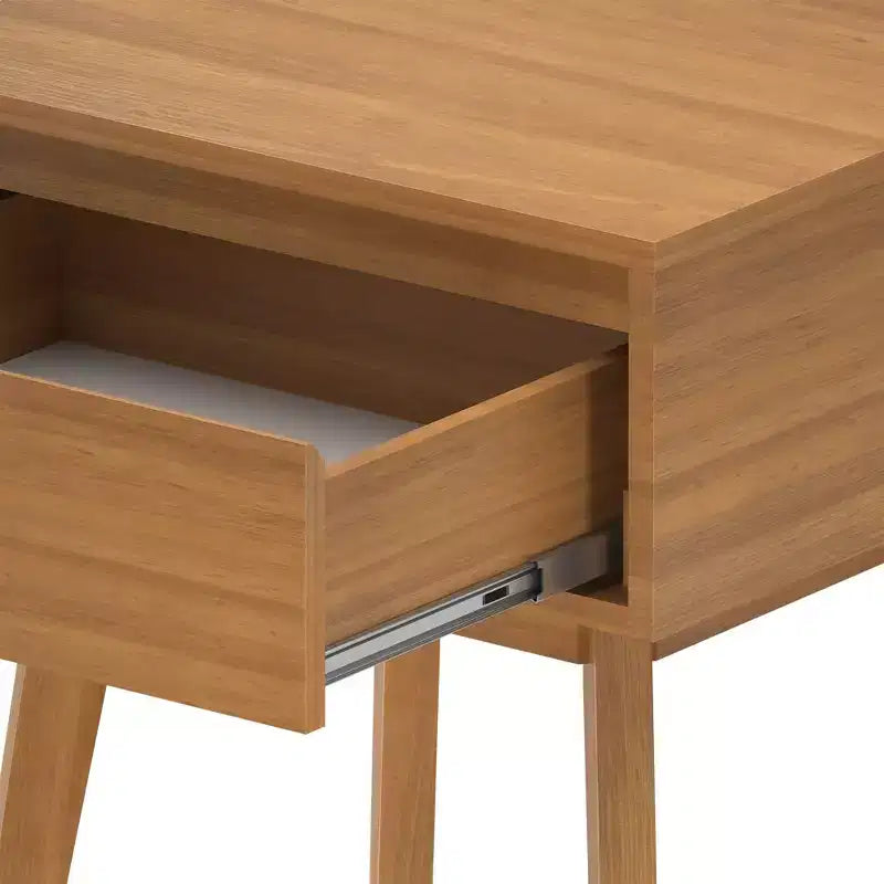 Table de chevet en bois massif Plank+Beam avec tiroir de rangement, petite table d'appoint moderne