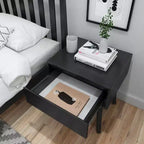 Table de chevet en bois massif Plank+Beam avec tiroir de rangement, petite table d'appoint moderne