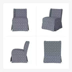 Fabrizius Chaise sans accoudoirs rembourrée de transition avec housse lavable et pieds en bois massif | HULALA HOME