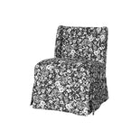 Fabrizius Chaise sans accoudoirs rembourrée de transition avec housse lavable et pieds en bois massif | HULALA HOME