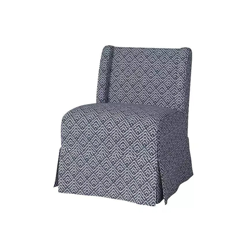 Fabrizius Chaise sans accoudoirs rembourrée de transition avec housse lavable et pieds en bois massif | HULALA HOME