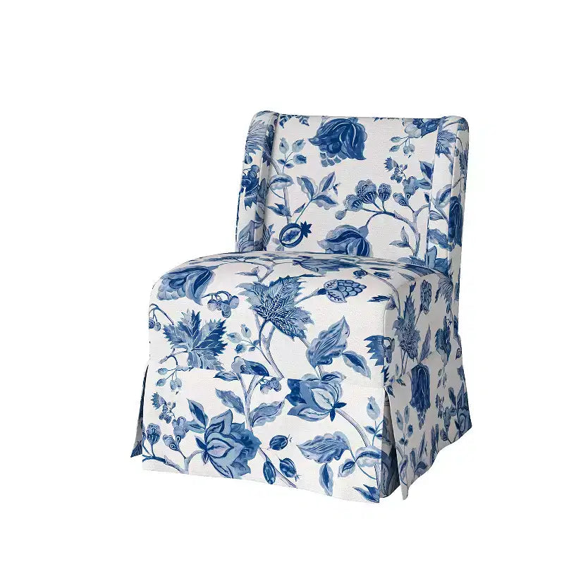 Fabrizius Chaise sans accoudoirs rembourrée de transition avec housse lavable et pieds en bois massif | HULALA HOME