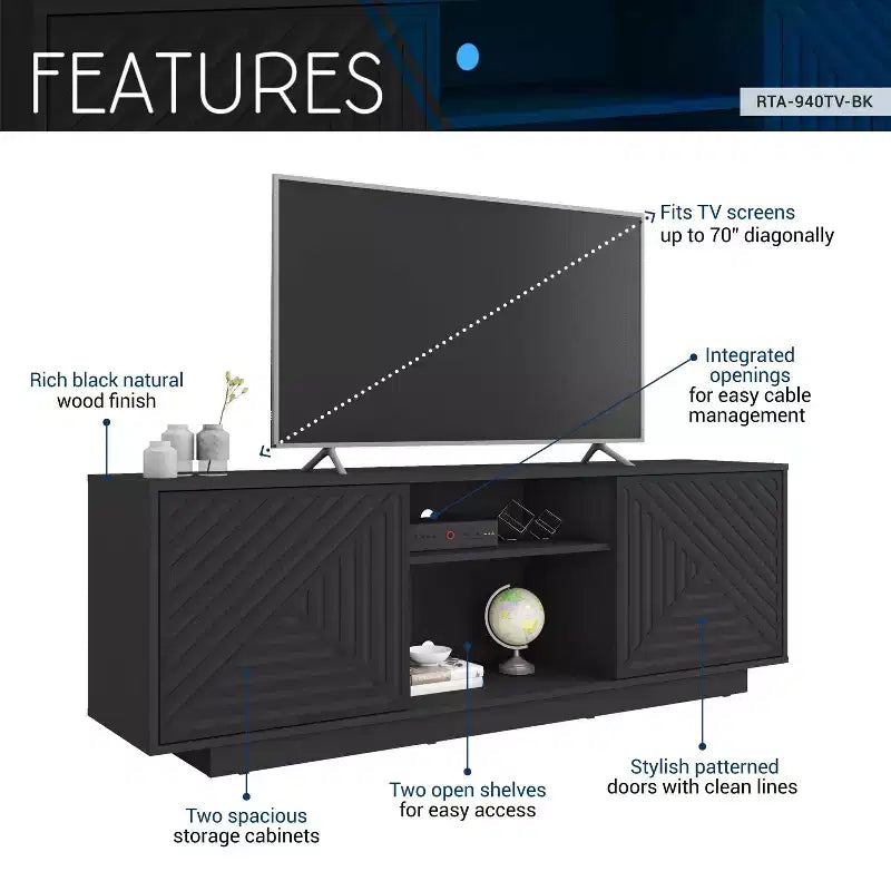 Meuble TV moderne Techni Mobili pour téléviseurs jusqu'à 70"