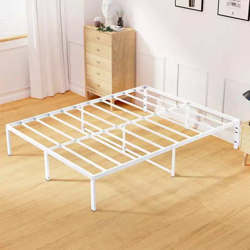 Lusimo 14 Inch Bed Frame Easy Assembly Metal Platform Bed with Steel Slat Support Twin/Full/Queen/King