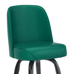Tabouret de bar Emma et Oliver en métal avec siège baquet pivotant