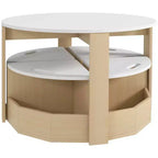 Ensemble Table et Chaises Qaba pour Enfants, Ensemble de 5 Pièces avec Rangement pour Table et Chaises pour Tout-Petits, Idéal pour l'Art, l'Artisanat, le Dessin, la Salle de Jeux, la Salle de Classe, la Crèche