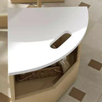 Ensemble Table et Chaises Qaba pour Enfants, Ensemble de 5 Pièces avec Rangement pour Table et Chaises pour Tout-Petits, Idéal pour l'Art, l'Artisanat, le Dessin, la Salle de Jeux, la Salle de Classe, la Crèche