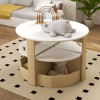 Ensemble Table et Chaises Qaba pour Enfants, Ensemble de 5 Pièces avec Rangement pour Table et Chaises pour Tout-Petits, Idéal pour l'Art, l'Artisanat, le Dessin, la Salle de Jeux, la Salle de Classe, la Crèche