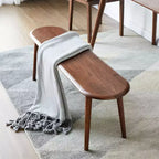 Dining Bench, 47.2 Inch Indoor Kitchen Table Bench, Entryway Shoe Rack Bench, Oak Wood Benches for Living Room, Dinning Room, Hallway