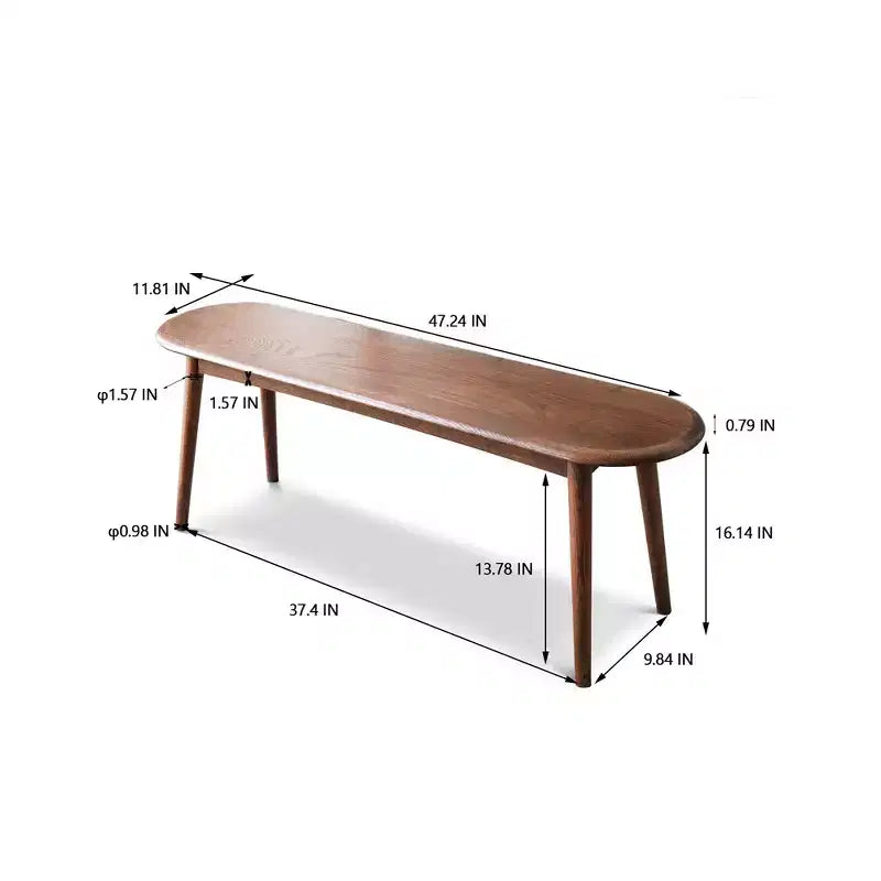Banc de salle à manger, banc de cuisine intérieur de 120 cm, banc de rangement à chaussures pour entrée, bancs en bois de chêne pour salon, salle à manger, couloir